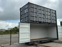 Vernooy 20FT 8.6 OPEN SIDE RAL7021 - Vernooy Vernooy 20FT 8.6 OPEN SIDE RAL7021 - Vernooy