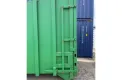 VERNOOY magazijncontainer 8807 - Gebruikte magazijncontainer met een grote deur, haak, kleur Groen. #MAGAZIJNCONTAINER